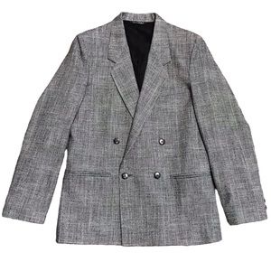 Christian Dior Double Breast Suit Jacket Houndstooth Jeune Homme Sportif READ